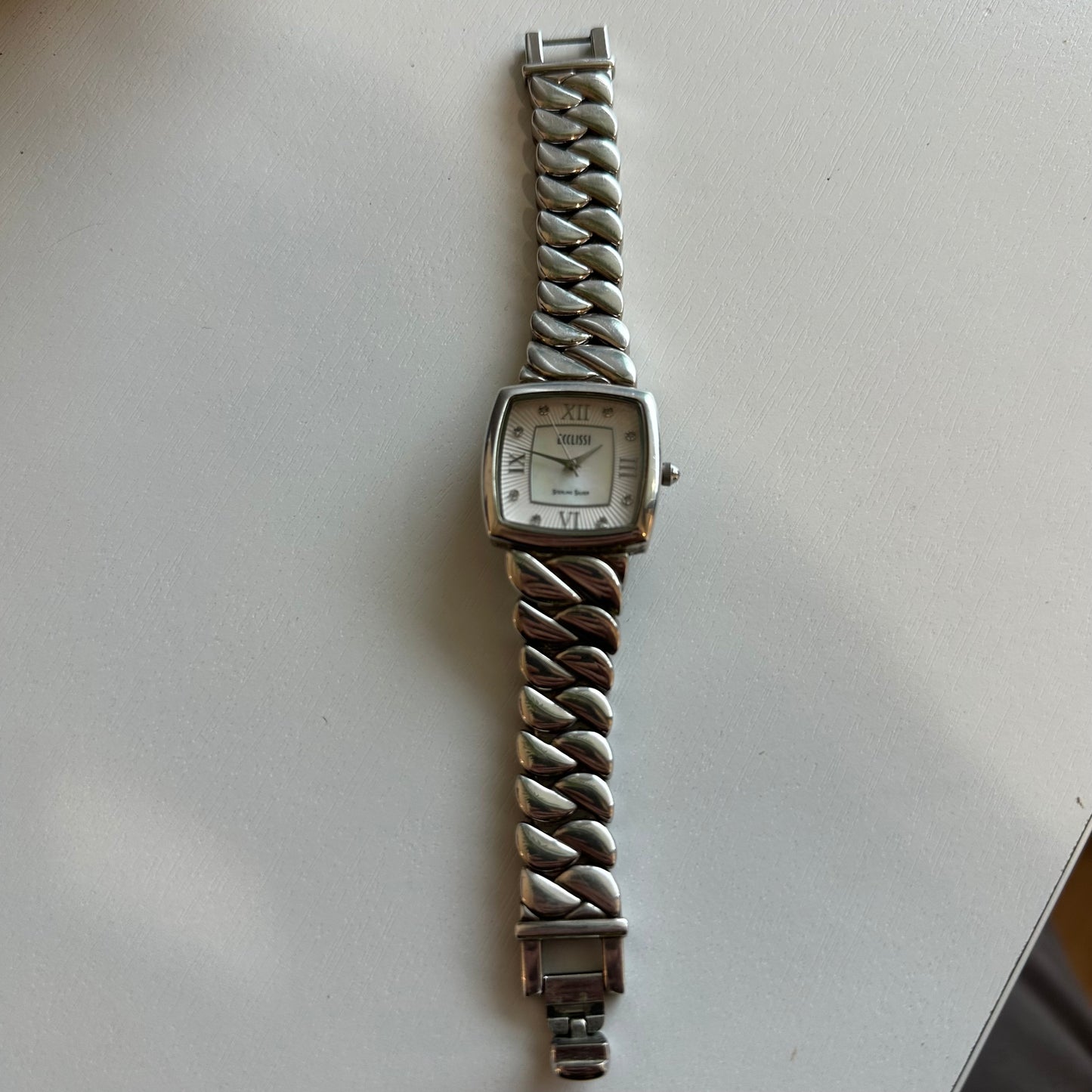 Reloj JOYA ECCLISSI TODO PLATA Mujer 2000s Plata 925 Madreperla