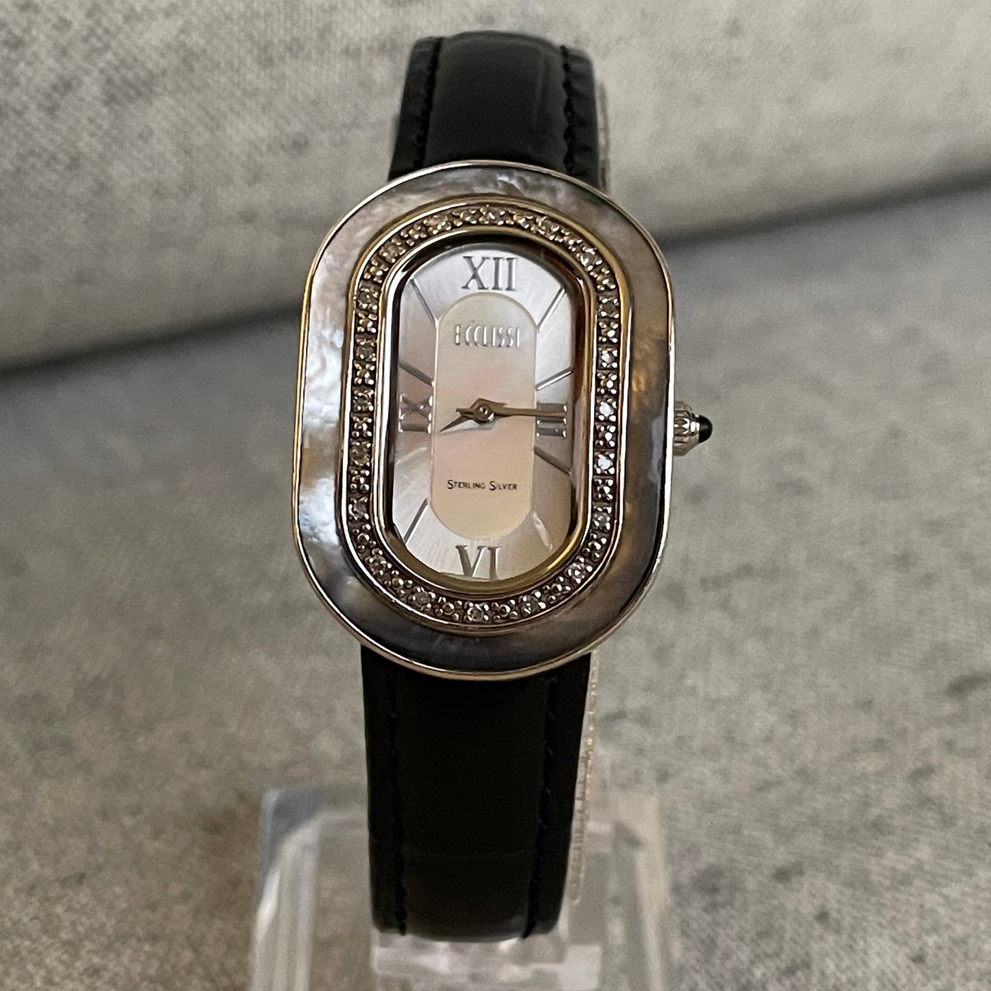 Reloj Ecclissi Mujer Plata 925 Oval Nácar Años 2000´s Art Déco