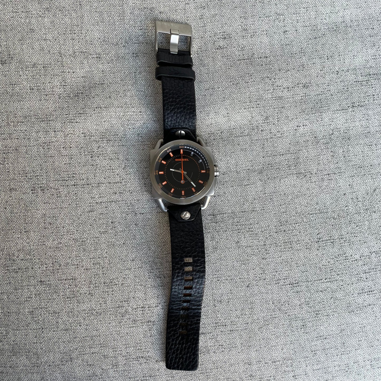 Diesel Oversize Negro Naranjo 2000s Original Impecable