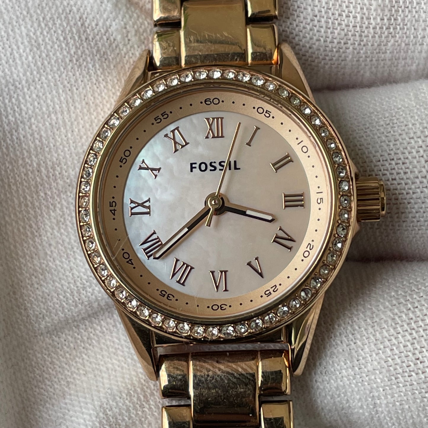 Reloj Fossil Rose Gold Mujer Blythe 2019 Cristales Notable