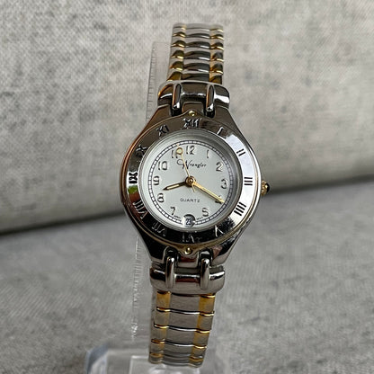 Reloj Wrangler Mujer Años 90s Bicolor Fecha A las 6