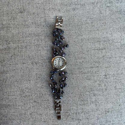 Reloj Joya KRISTINE Mujer Años 2000 Perlas Naturales ÚNICO
