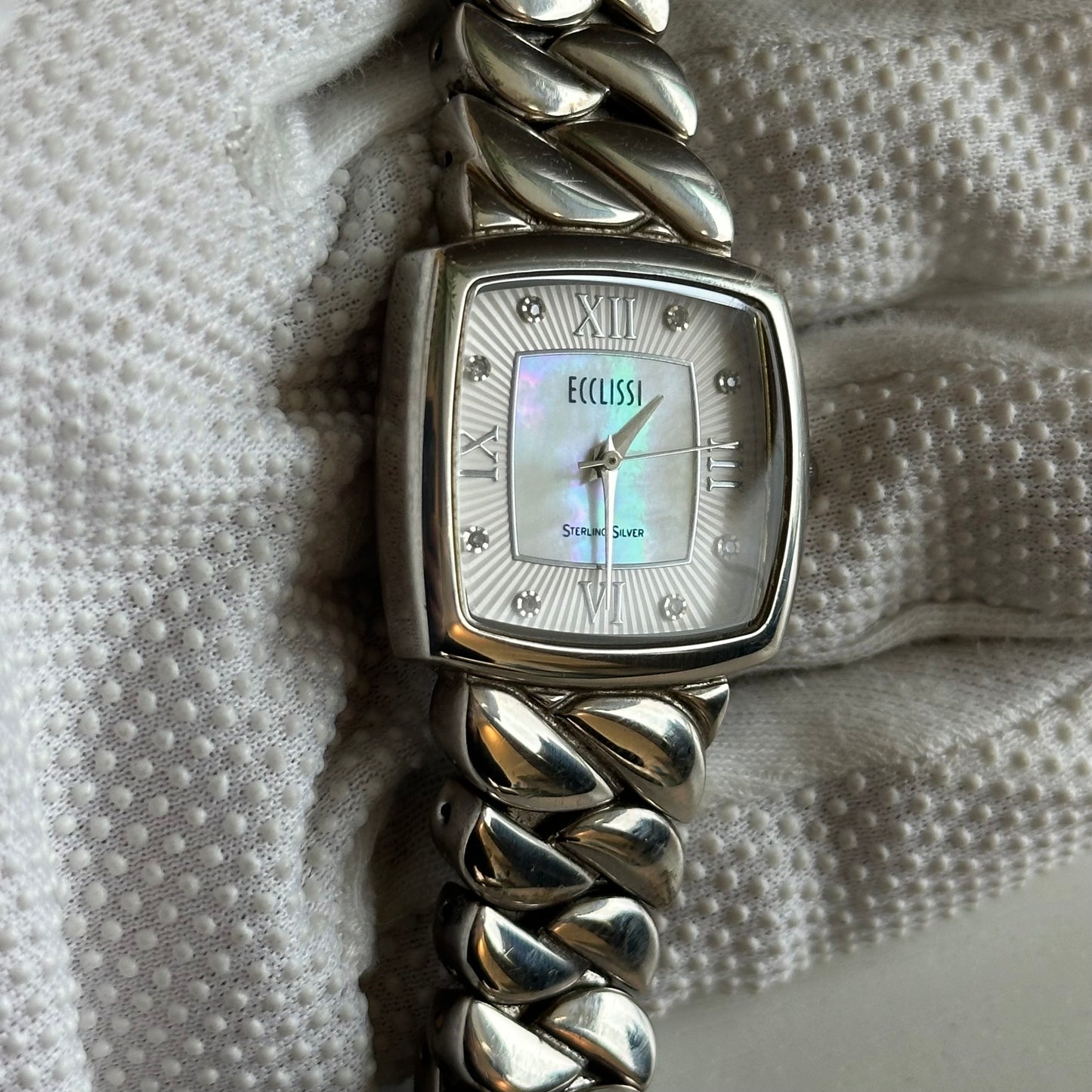 Reloj JOYA ECCLISSI TODO PLATA Mujer 2000s Plata 925 Madreperla