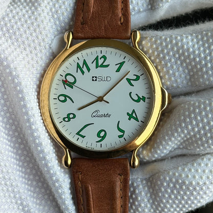 SWD Unisex Swiss Made Números Verdes y Pulsera Original Año 1996 — 1114-IMG_3865.jpeg