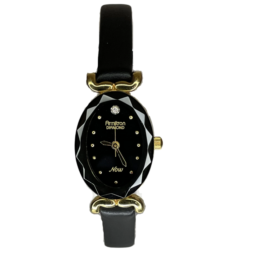 Reloj Armitron Diamond Now 75/3248A Mujer Cristal Facetado IMPECABLE