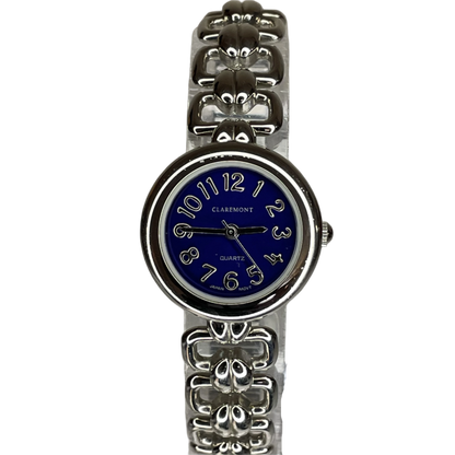 Reloj Claremont 96-017 Quartz Japan Movt Electric Blue Floral Bracelet Año 1999