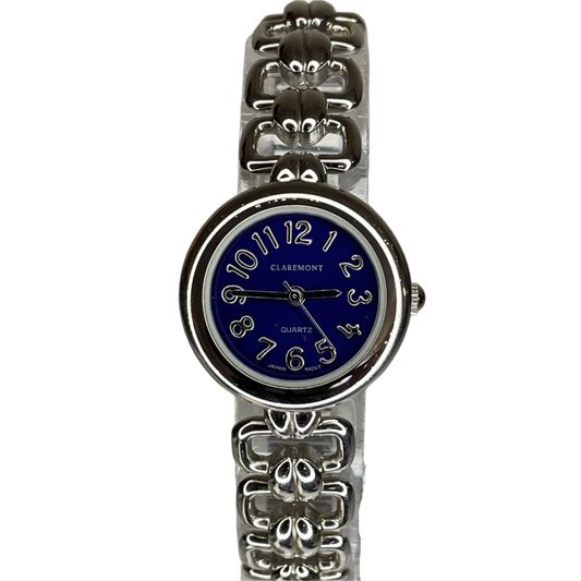 Reloj Claremont 96-017 Quartz Japan Movt Electric Blue Floral Bracelet Año 1999