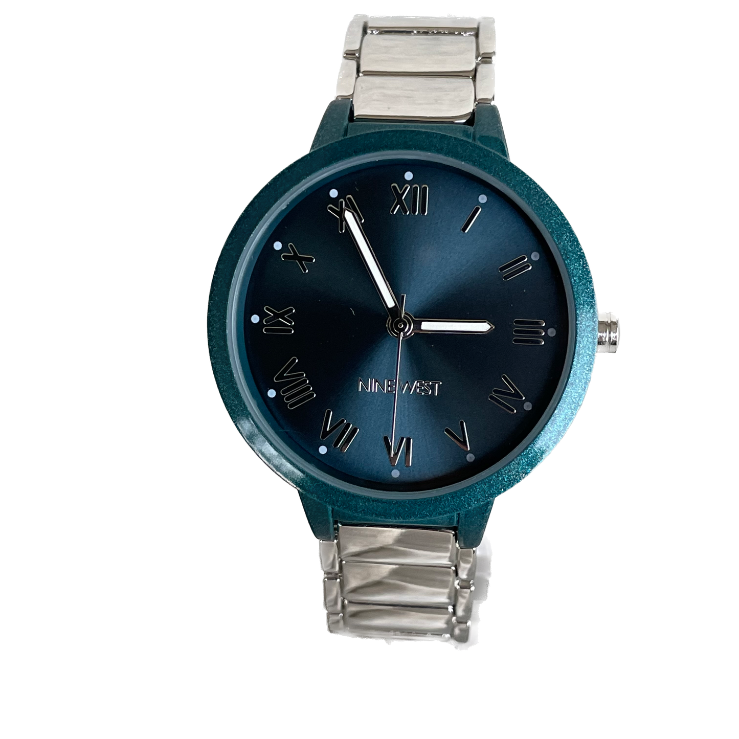 Reloj Nine West Mujer Años 2010s Teal Full Set 37mm