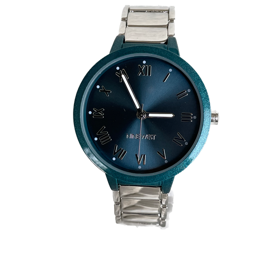 Reloj Nine West Mujer Años 2010s Teal Full Set 37mm