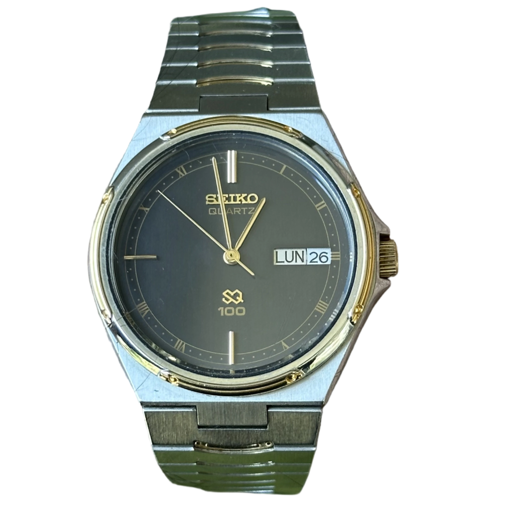 Reloj Joya SEIKO Oct1984 Hombre 6923 SQ Pulsera Integrada TwoTone