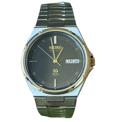 Reloj Joya SEIKO Oct1984 Hombre 6923 SQ Pulsera Integrada TwoTone