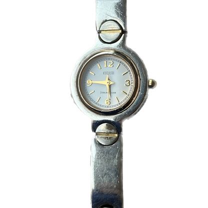 Reloj joya ECCLISSI Mujer Completamente de plata 925 Años 2000s