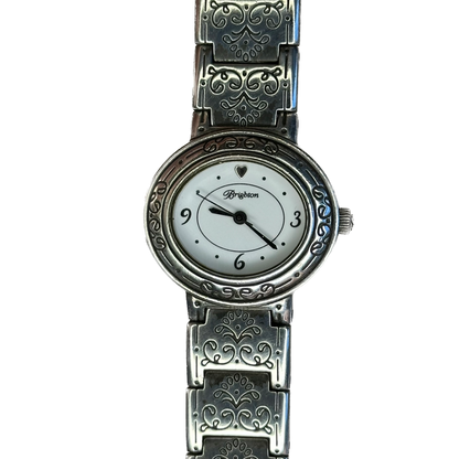 Reloj Joya Brighton Pisa Años 2000 Brazalete Ornamental Grabado Estilo NeoVictoriano ESCASO