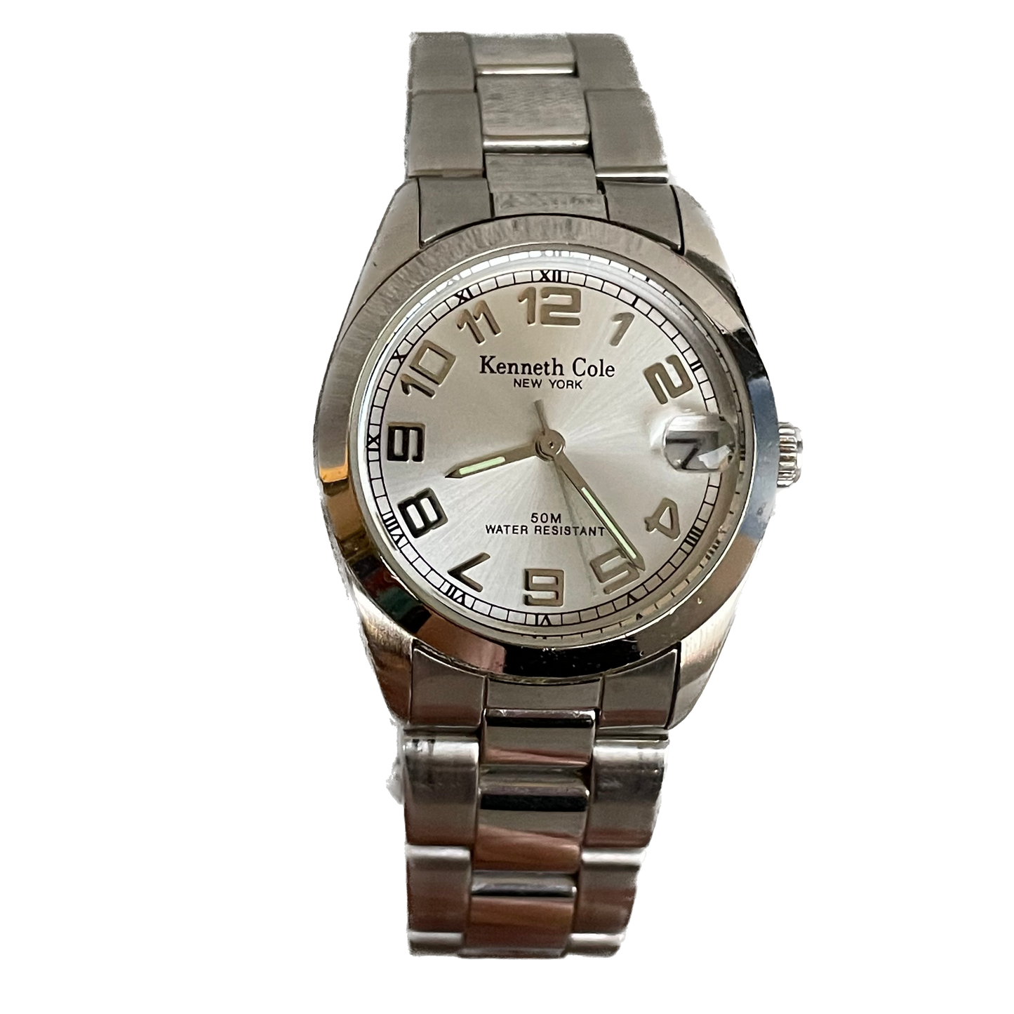 Kenneth Cole Mujer Año 2006 Acero Elegante KC4004 Fechador