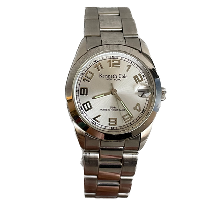 Kenneth Cole Mujer Año 2006 Acero Elegante KC4004 Fechador
