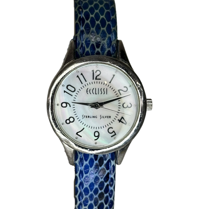 Reloj de plata real 925 Ecclissi Sterling Silver Mother of Pearl 30,5 mm Año 2005