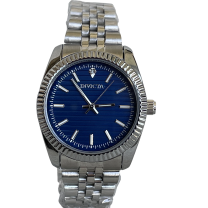 Reloj Invicta NUEVO Hombre Año 2018 Cara Azul Bisel Relieve