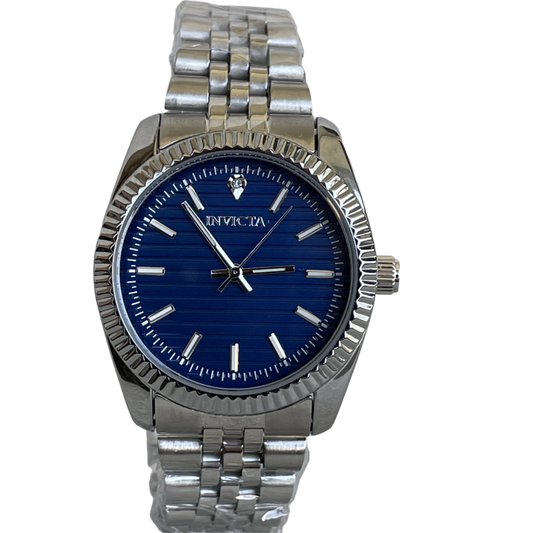 Reloj Invicta NUEVO Hombre Año 2018 Cara Azul Bisel Relieve