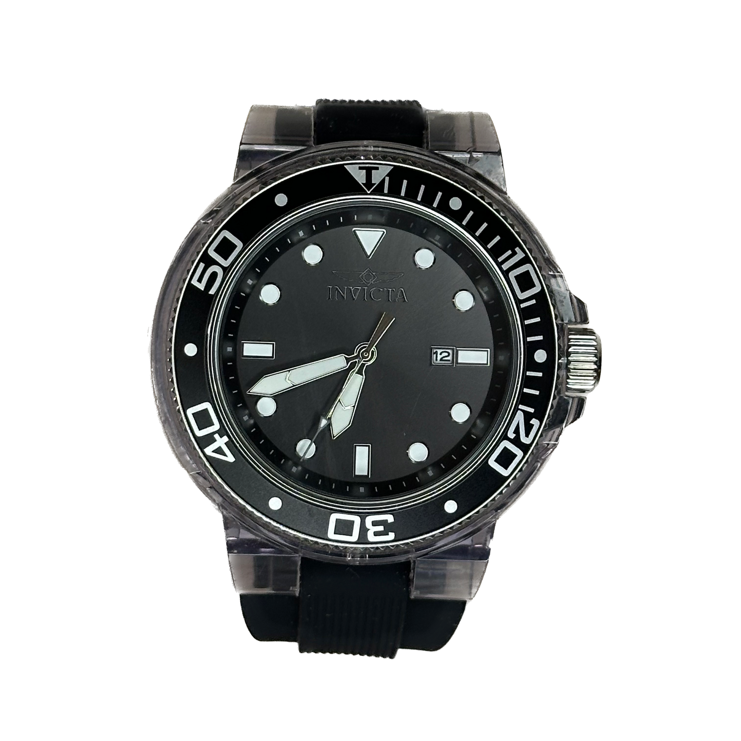 Reloj Invicta Pro Diver Hombre 32330 Caja translúcida Año 2019 Diseño Escamas