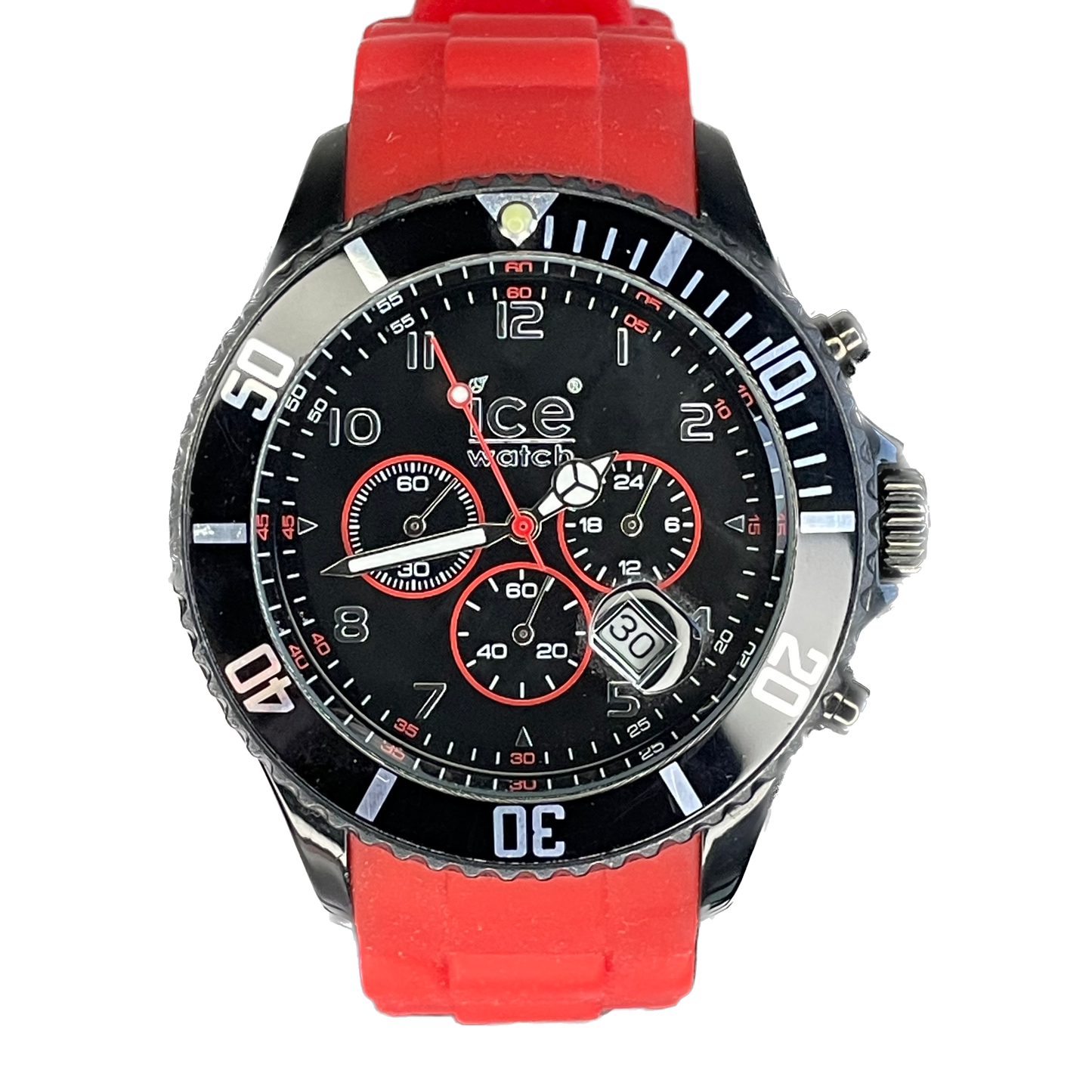 Reloj Ice-Watch Bélgica Hombre Chrono Rojo Full Set Año 2010
