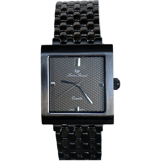Reloj Lucien Piccard Unisex 2006 Negro Rectangular Minimalista Vintage