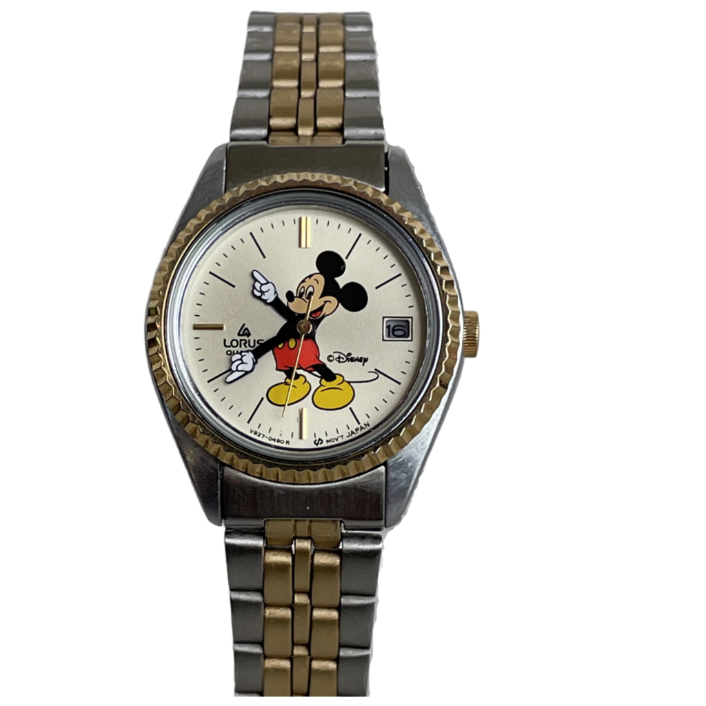 Reloj Lorus by SEIKO Mickey Mouse Mujer Vintage 90s Two Tone