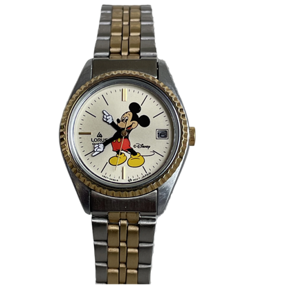 Reloj Lorus by SEIKO Mickey Mouse Mujer Vintage 90s Two Tone