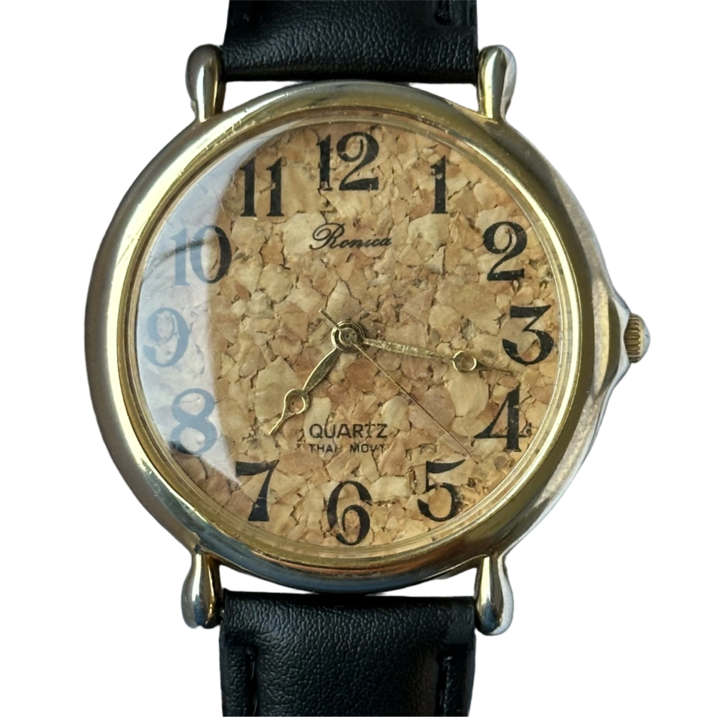 Reloj Ronica Unisex 2000s Dial Corcho Grande 44mm