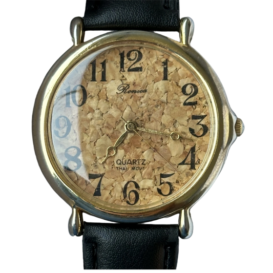 Reloj Ronica Unisex 2000s Dial Corcho Grande 44mm
