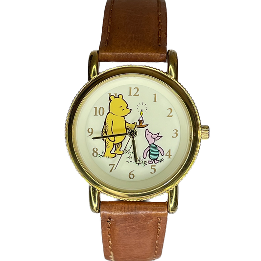 Reloj Ingersoll Classic Pooh Año 1998 Dial Iluminado con Pooh y Piglet MUY RARO Impecable