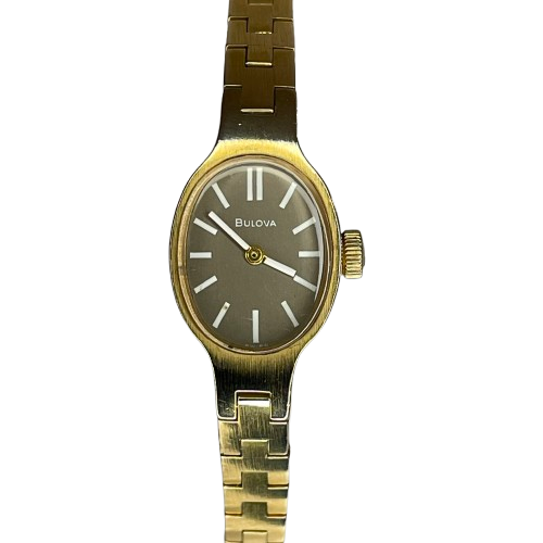 Reloj Joya Bulova Elab. en 1972 Calibre 6BD de 17 Rubíes Chapado en Oro ÚNICO