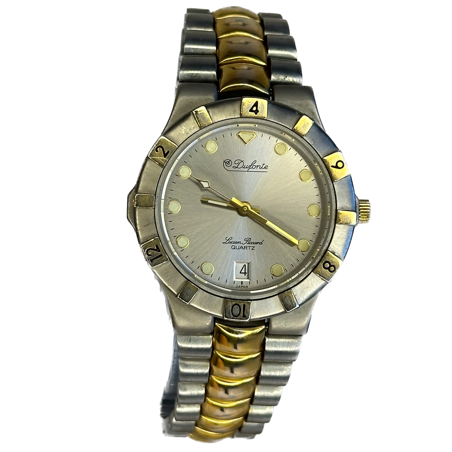 Reloj Dufonte by Lucien Piccard Hombre 1991 Sport-luxury inicios 90s SUNBURST GRIS
