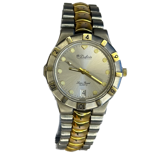 Reloj Dufonte by Lucien Piccard Hombre 1991 Sport-luxury inicios 90s SUNBURST GRIS