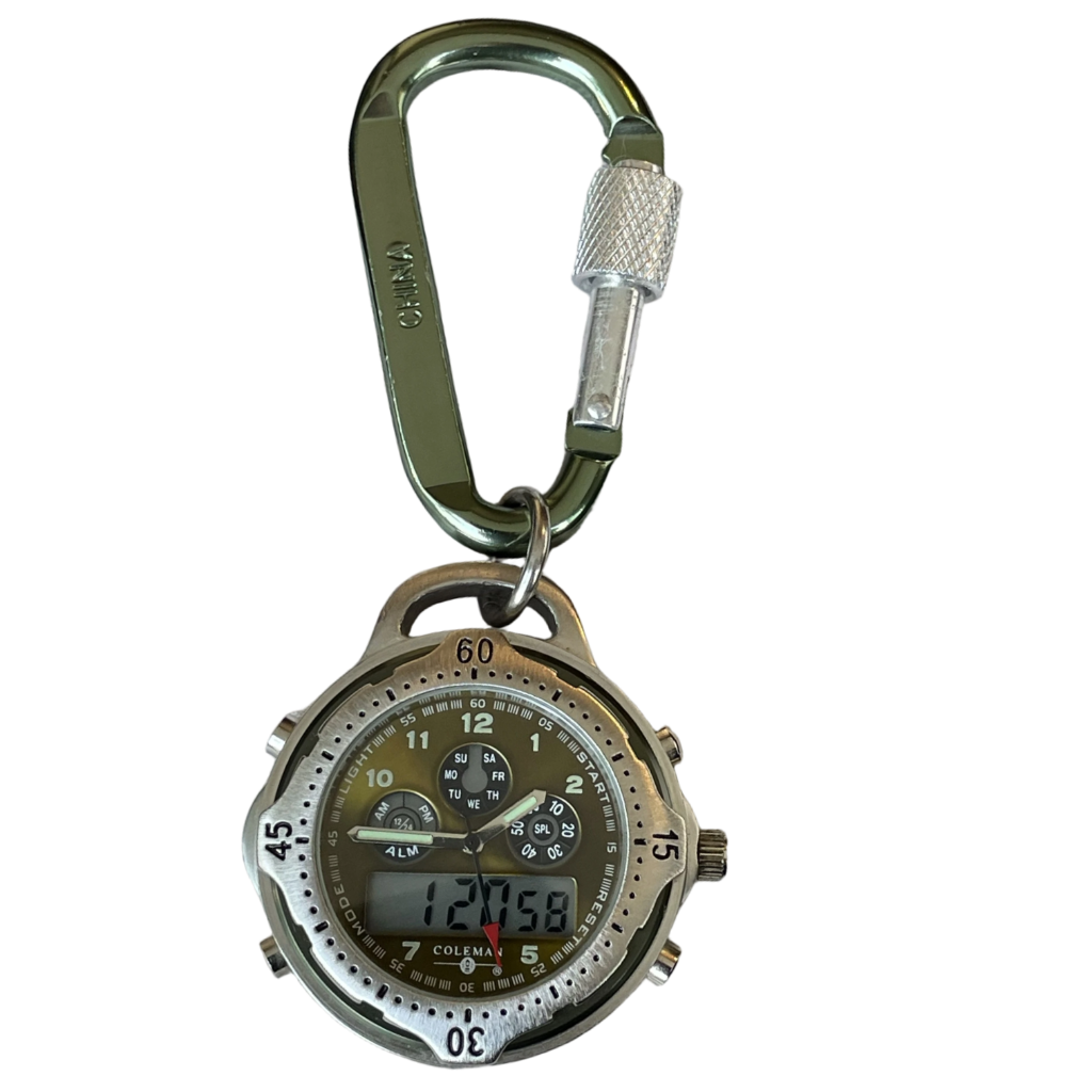Reloj COLEMAN Ana-Digi Clip Outdoor 2000s Mosquetón Muy Escaso