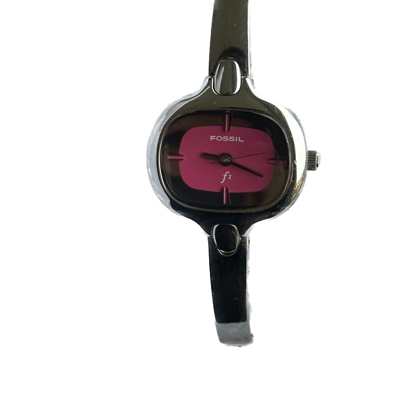 Reloj Joya Fossil F2 Mujer Y2K NOS Acero Año 2006 FUTURISTA
