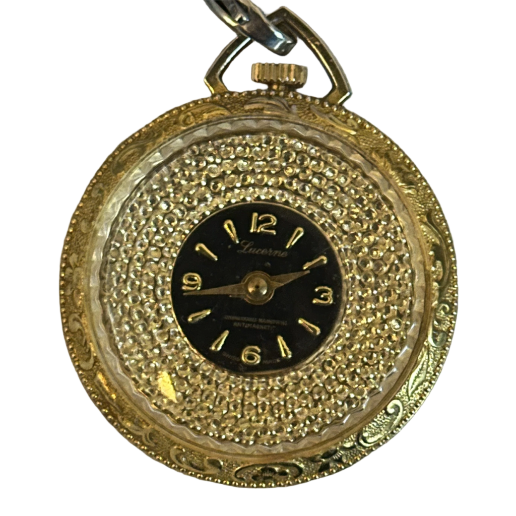 Reloj Lucerne SUIZO Colgante/Bolsillo Mujer A Cuerda Años 60