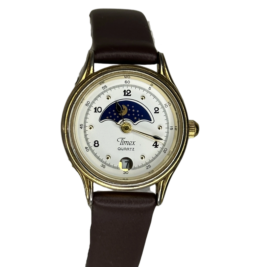 Reloj Timex Sun & Moon Mujer Vintage 1991 Estética astronómica Escaso