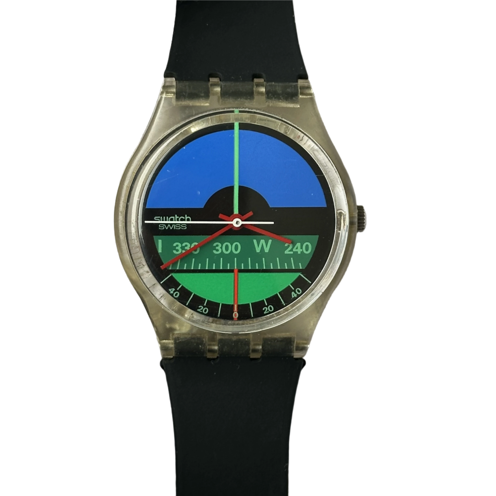 Reloj Swatch Nautilus GK102 Swiss Año 1986 Transparente