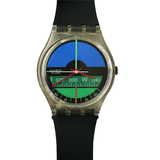 Reloj Swatch Nautilus GK102 Swiss Año 1986 Transparente