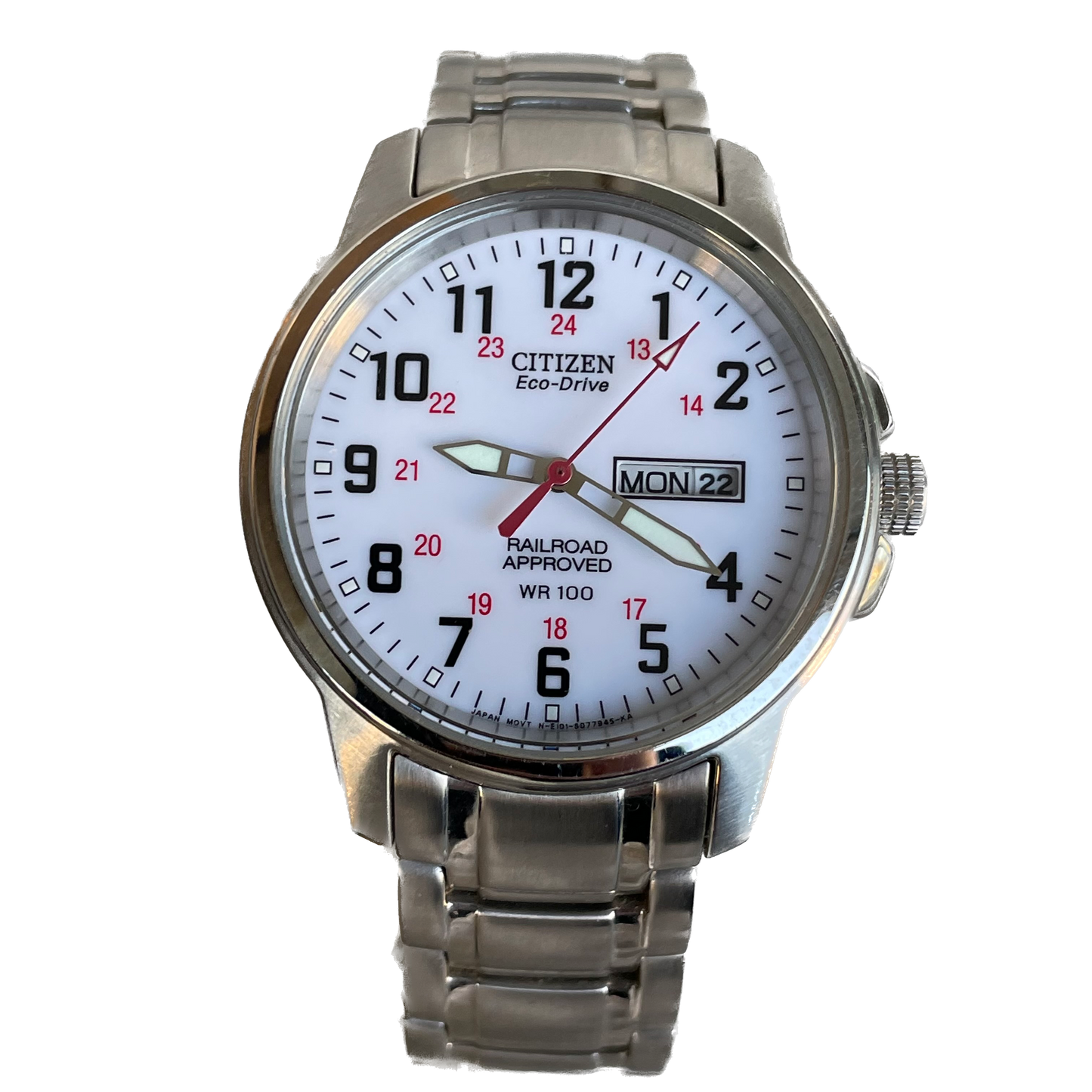 Reloj Citizen Eco-Drive Hombre 2002 Railroad Approved NOS Solar ÚNICO
