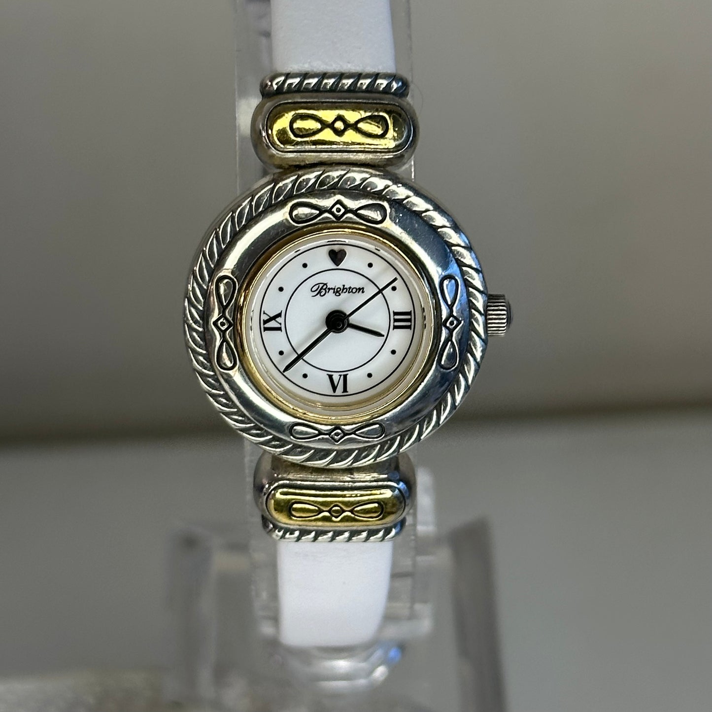 Reloj joya Brighton Cody Bicolor Heart Quartz Año 2000