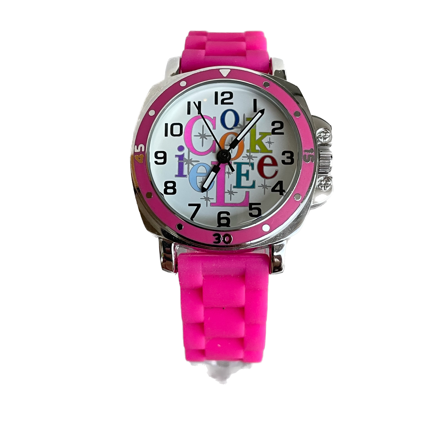Reloj Cookie Lee Mujer Cuarzo Fucsia Y2K 2000s Nuevo