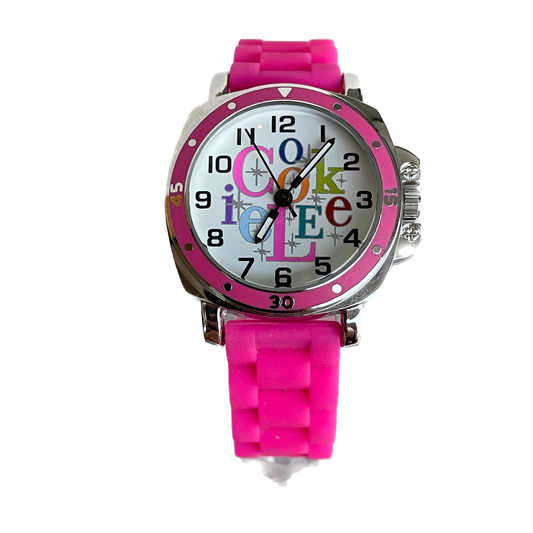 Reloj Cookie Lee Mujer Cuarzo Fucsia Y2K 2000s Nuevo