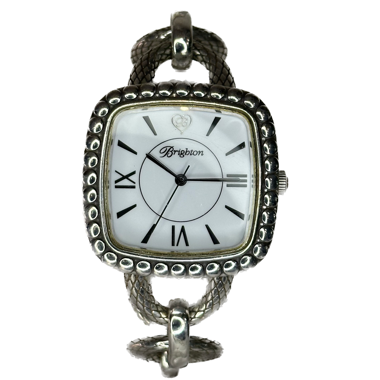 Reloj joya Brighton Milla Chain Año 2009 Pieza de diseño 38 mm ÚNICO
