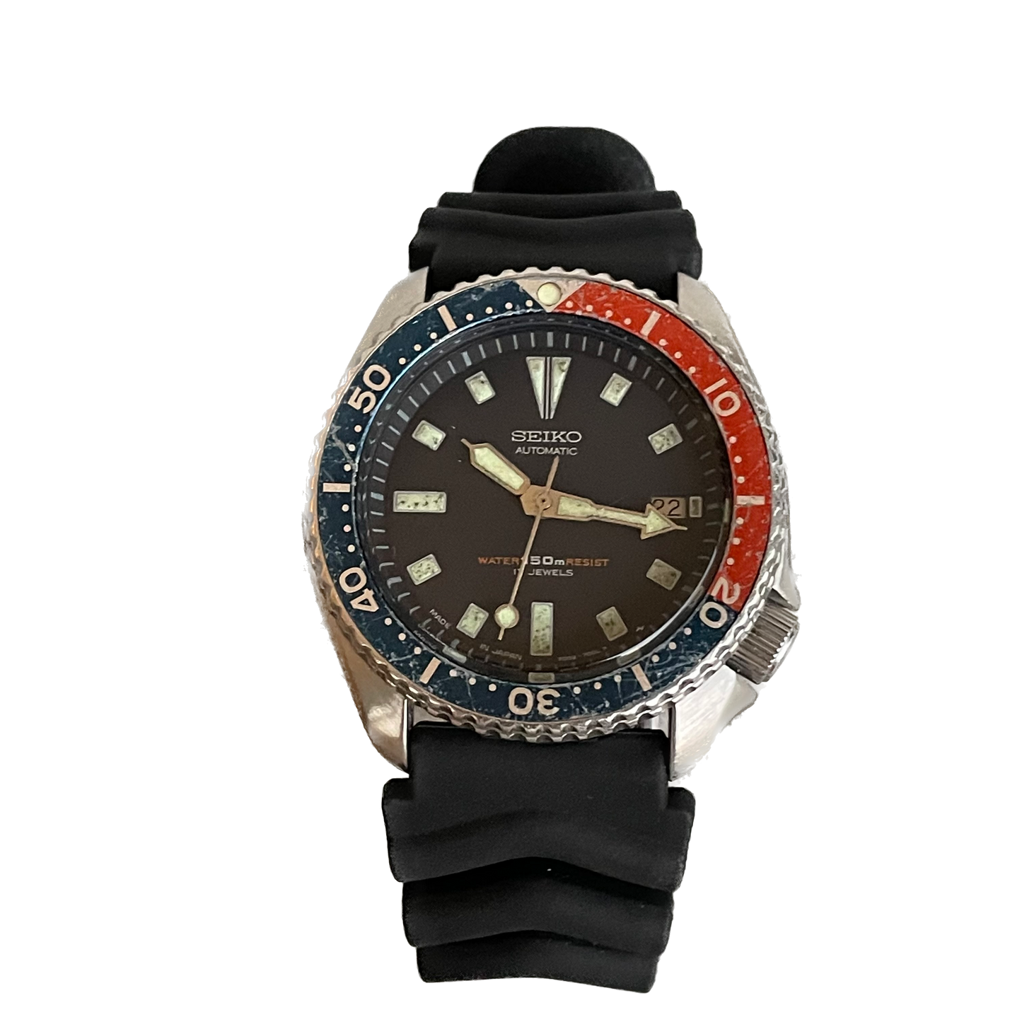 Reloj SEIKO Diver Pepsi Automático Marzo de 1991 / 7002A de 17 Jewels