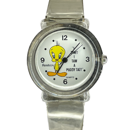 Armitron Tweety Bird Warner Bros. 1994 Correa Original "Me pareció ver un lindo gatito"