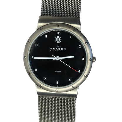 Reloj Skagen DENMARK Titanium Full Set Años 2000´s Titanio y Cuarzo Suizo