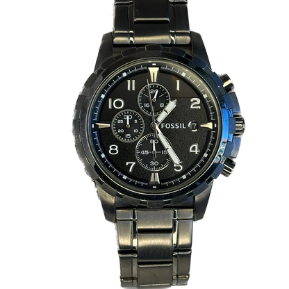 Reloj Fossil Dean Chronograph Hombre FS4721 Smoke Stainless Steel 2012
