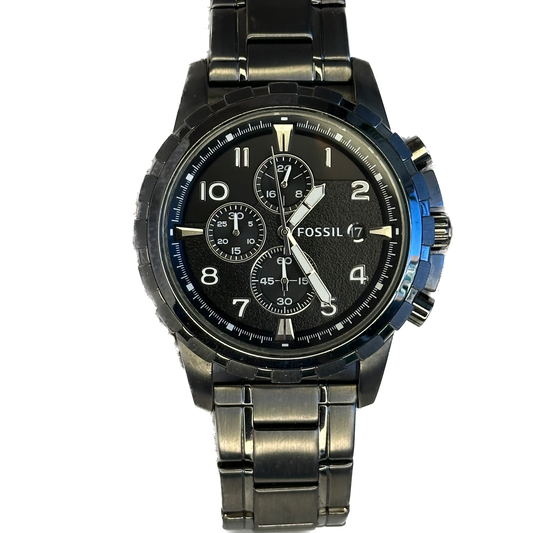 Reloj Fossil Dean Chronograph Hombre FS4721 Smoke Stainless Steel 2012