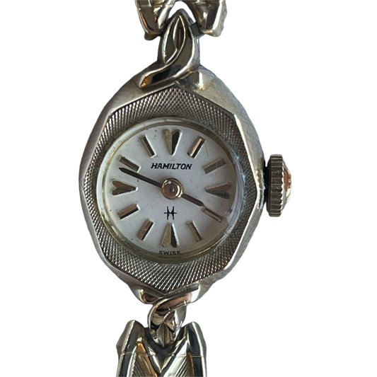 Reloj Hamilton Mujer 1969 Cocktail Chap.Oro 10K Original